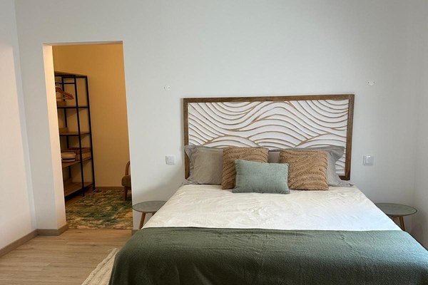 Chambre, palette vert et bleu clair